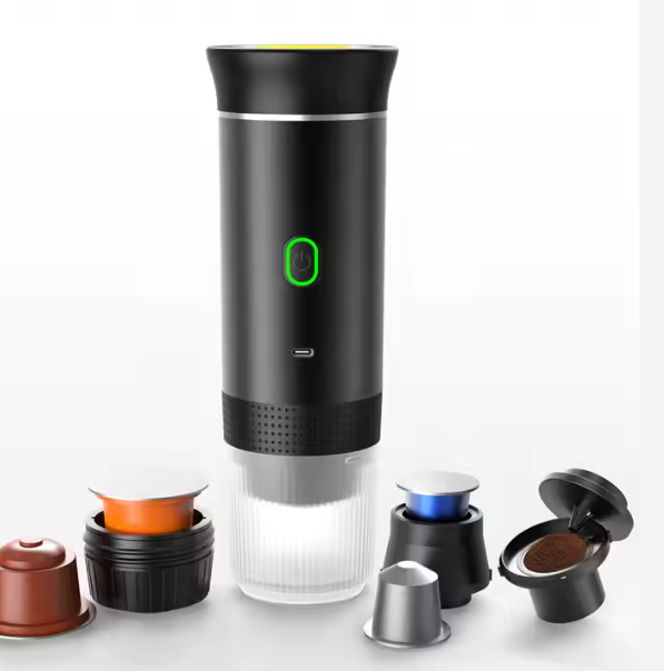 Macchina da caffè portatile  3 in 1  ricarica Usb     Compatibile Dolce Gusto / Nespresso / Macinato